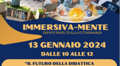 Inaugurazione Aule Immersive- sabato 13 gennaio dalle 10 alle 12